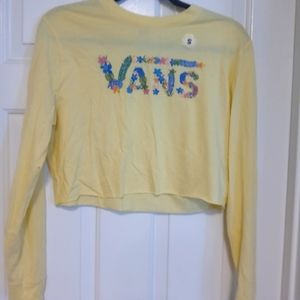 Cropped, long sleeve top